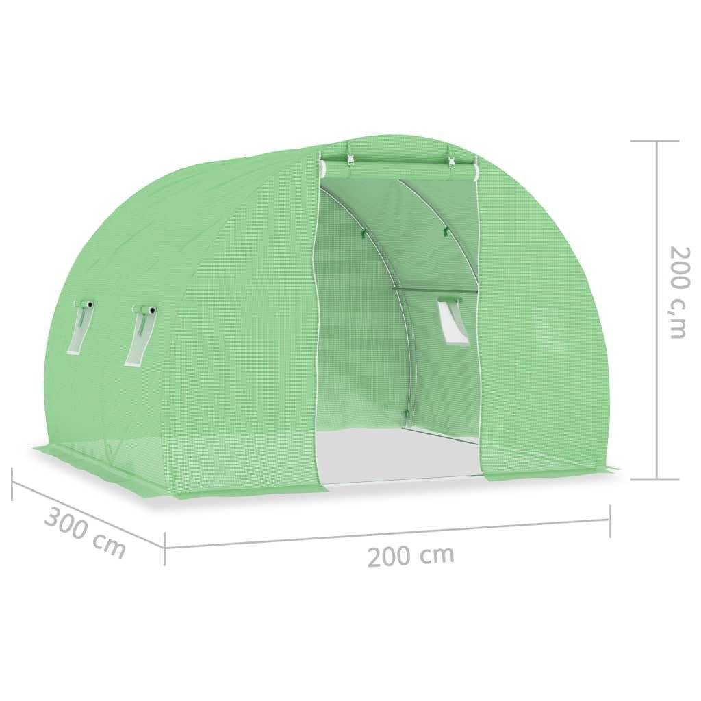 Symbolbild für vidaXL Gewächshaus 6 m² 3x2x2 m