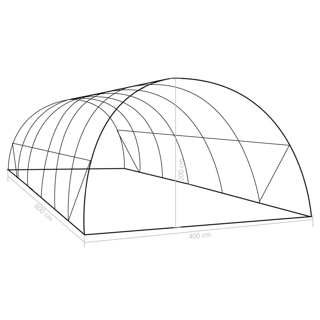Symbolbild für vidaXL Gewächshaus 24 m² 6x4x2 m
