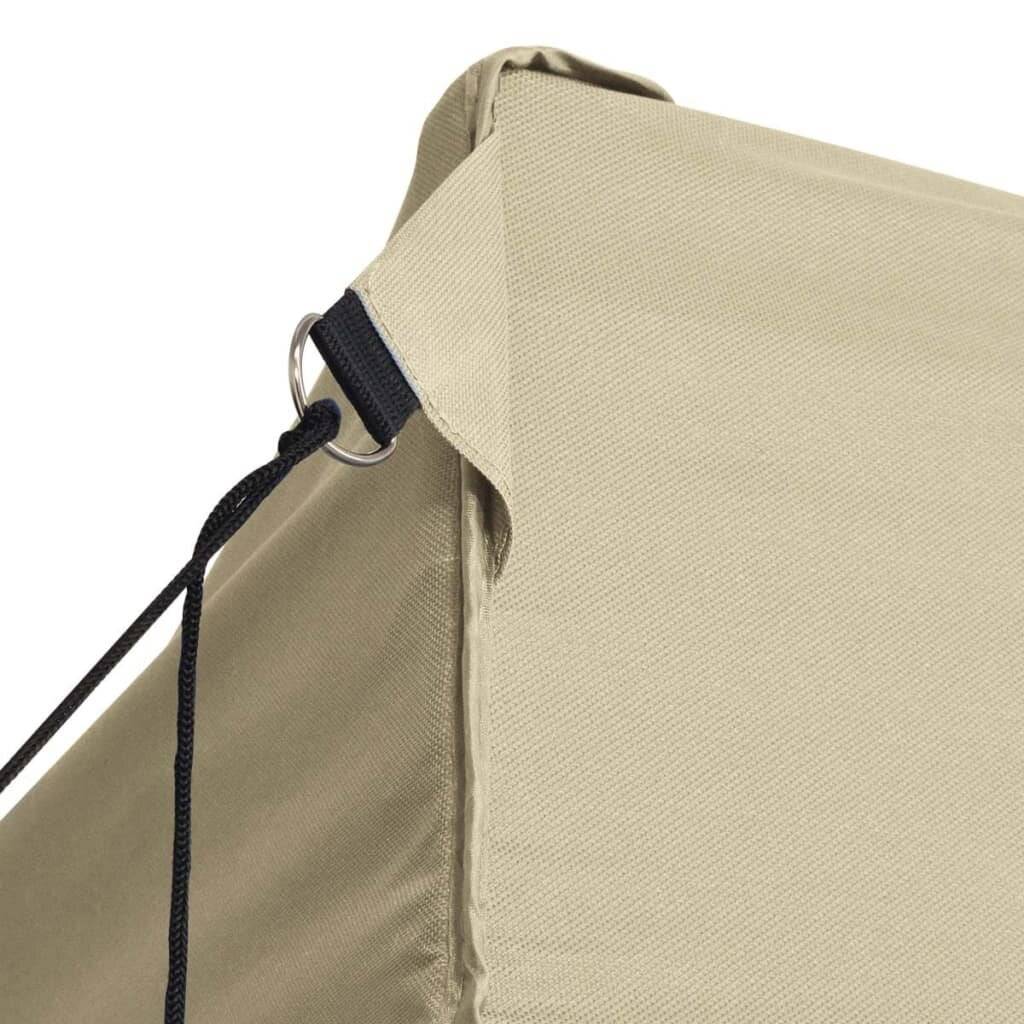 vidaXL Faltzelt mit 3 Seitenteilen 3x4,5 m Creme-1