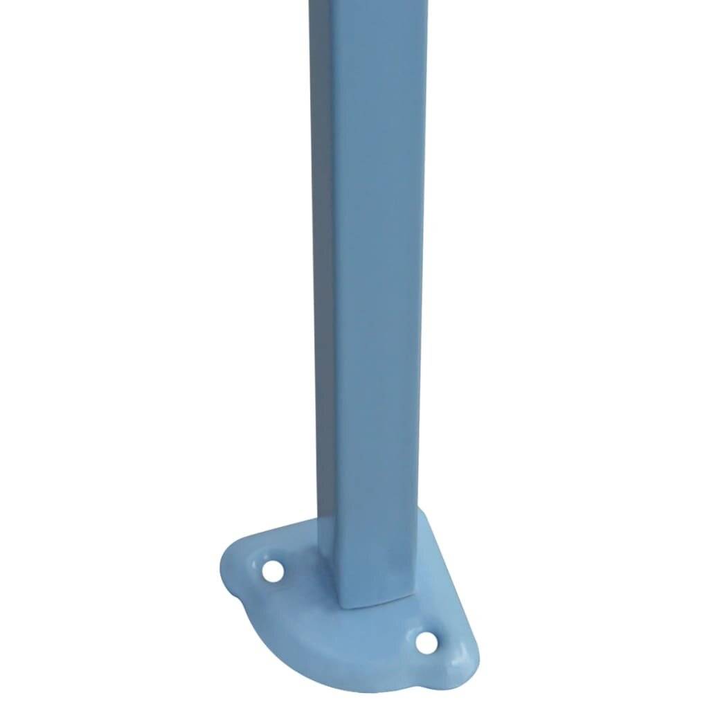 vidaXL Faltzelt mit 3 Seitenteilen 3x4,5 m Blau-6