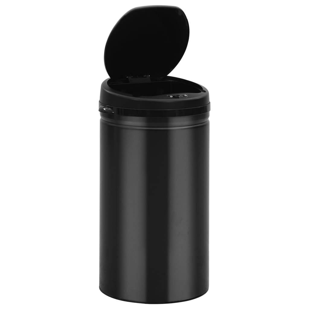 vidaXL Automatischer Sensor-Mülleimer 50 L Kohlenstoffstahl Schwarz-5