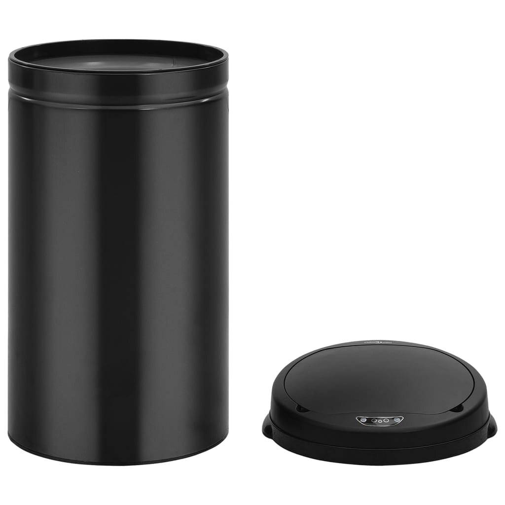 vidaXL Automatischer Sensor-Mülleimer 50 L Kohlenstoffstahl Schwarz-6