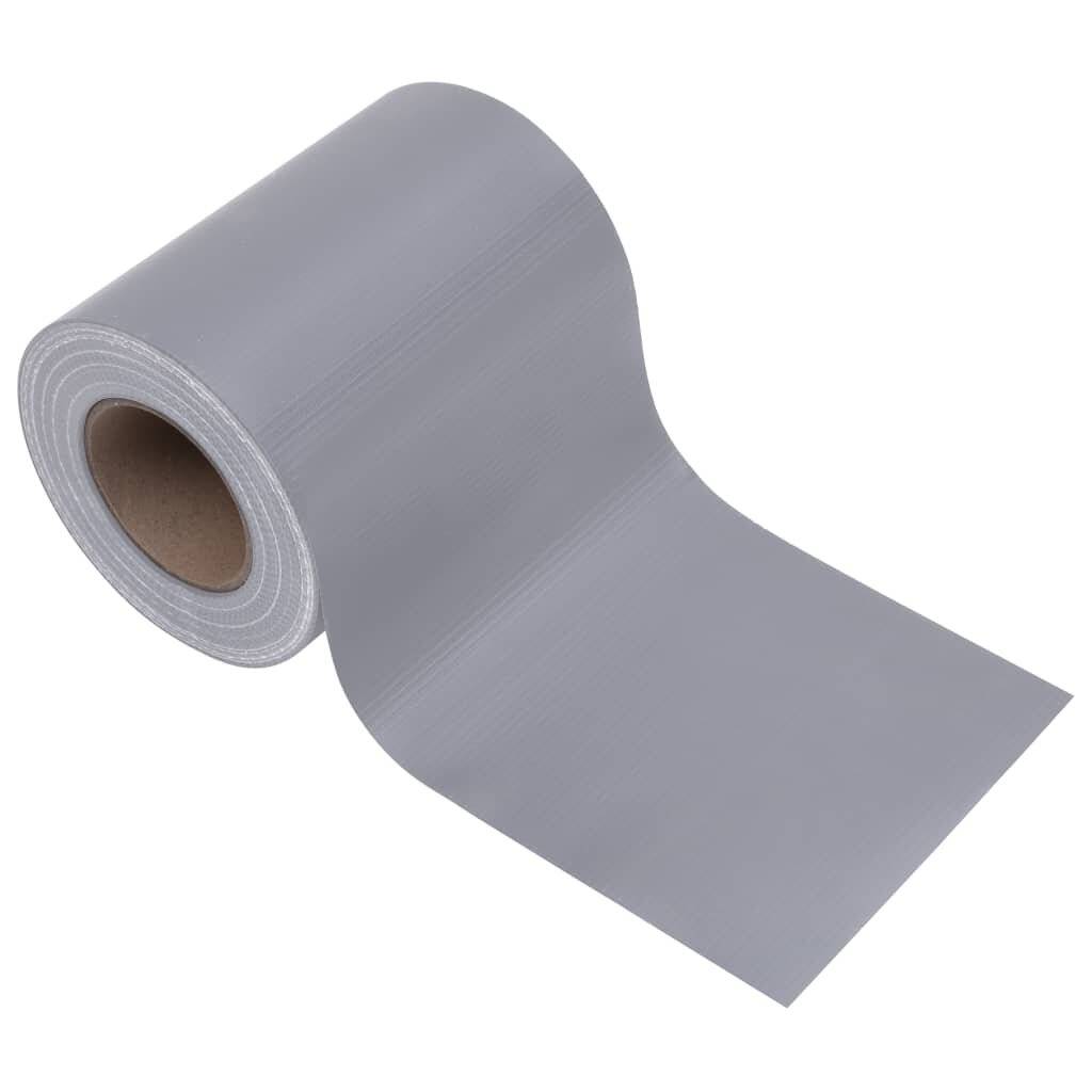 vidaXL Garten-Sichtschutz PVC 35x0,19 m Matt-Hellgrau-5