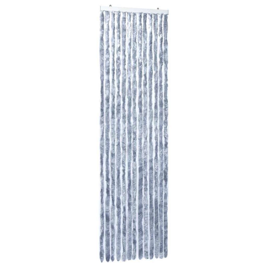 Insektenschutz-Vorhang Silbern 56x200 cm Chenille-3