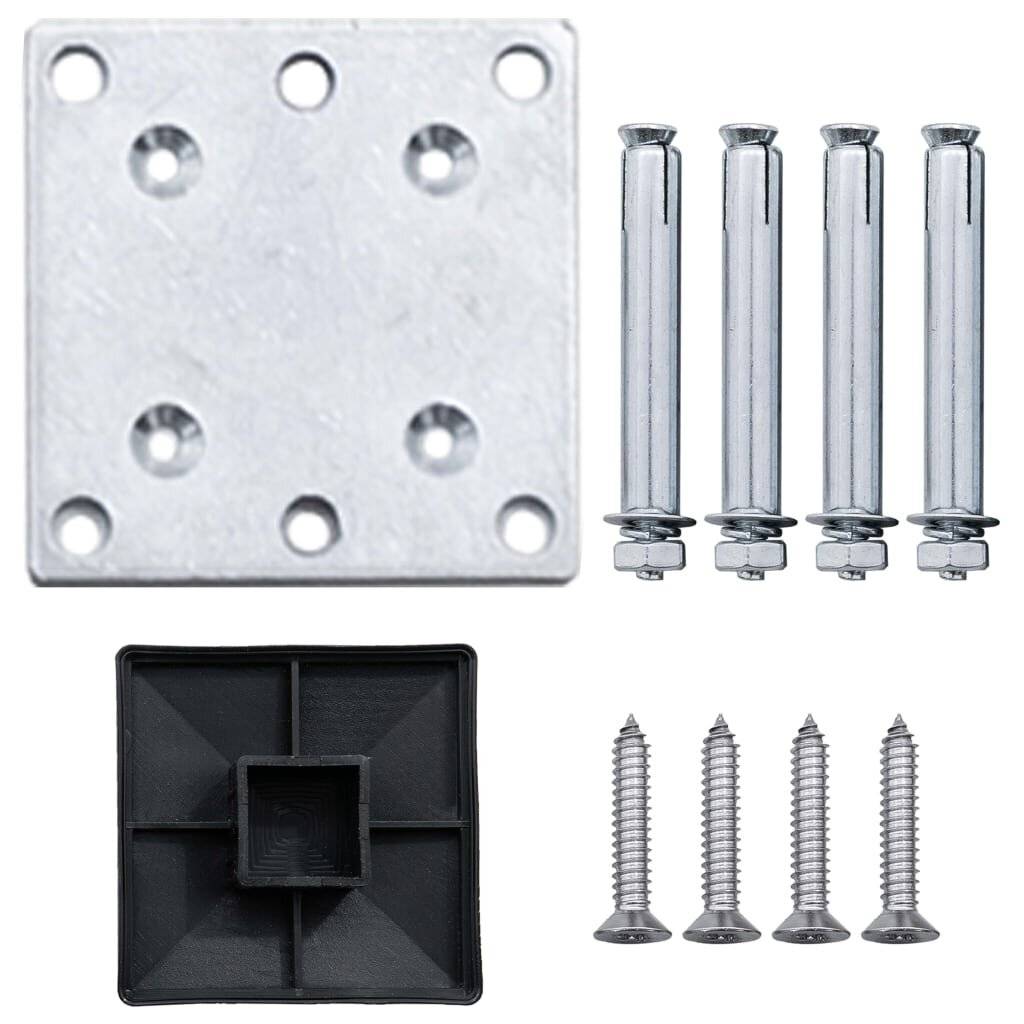 Symbolbild für vidaXL WPC Zaun-Set 4 Quadrate + 1 Schräge 792x186 cm Grau