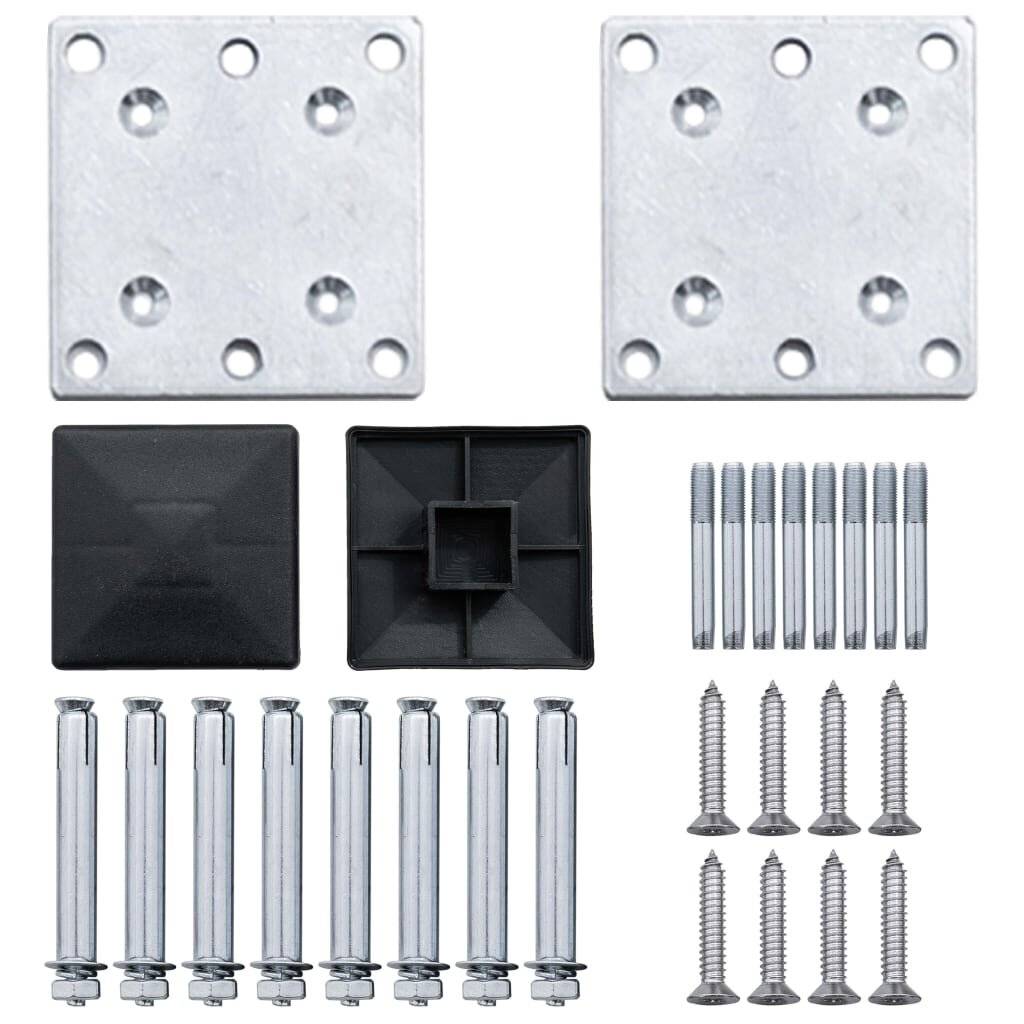 Symbolbild für vidaXL WPC Zaun-Set 6 Quadrate + 1 Schräge 1138x186 cm Grau