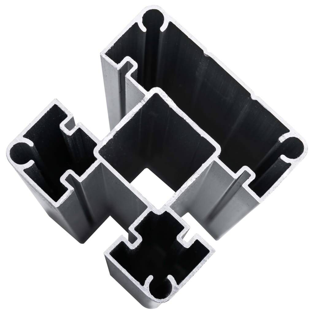 Symbolbild für vidaXL WPC Zaun-Set 9 Quadrate + 1 Schräge 1657x186 cm Grau