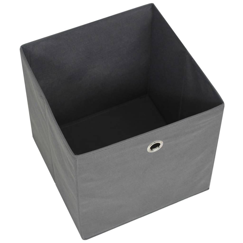 Aufbewahrungsboxen 10 Stk. Vliesstoff 28x28x28 cm Grau-5