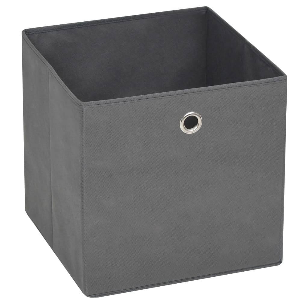 Aufbewahrungsboxen 10 Stk. Vliesstoff 28x28x28 cm Grau-2