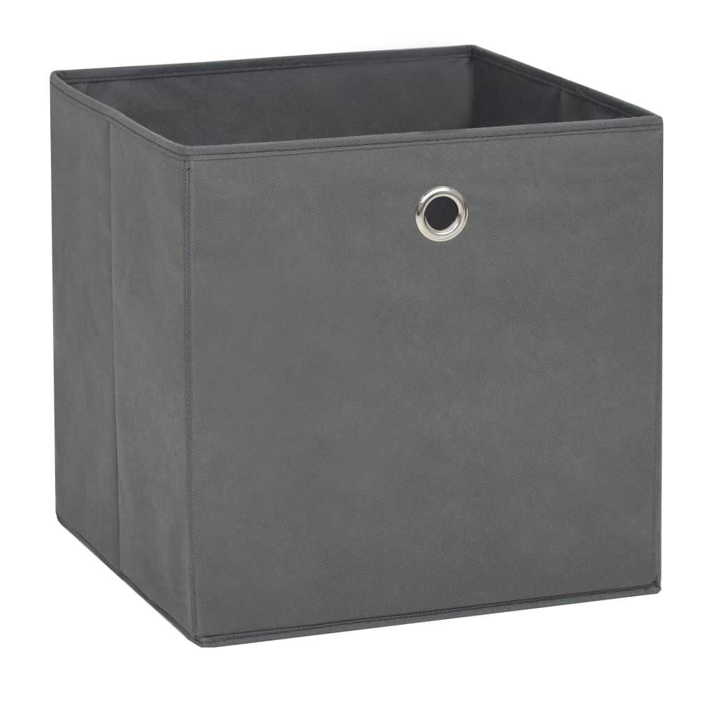 Aufbewahrungsboxen 10 Stk. Vliesstoff 28x28x28 cm Grau-3