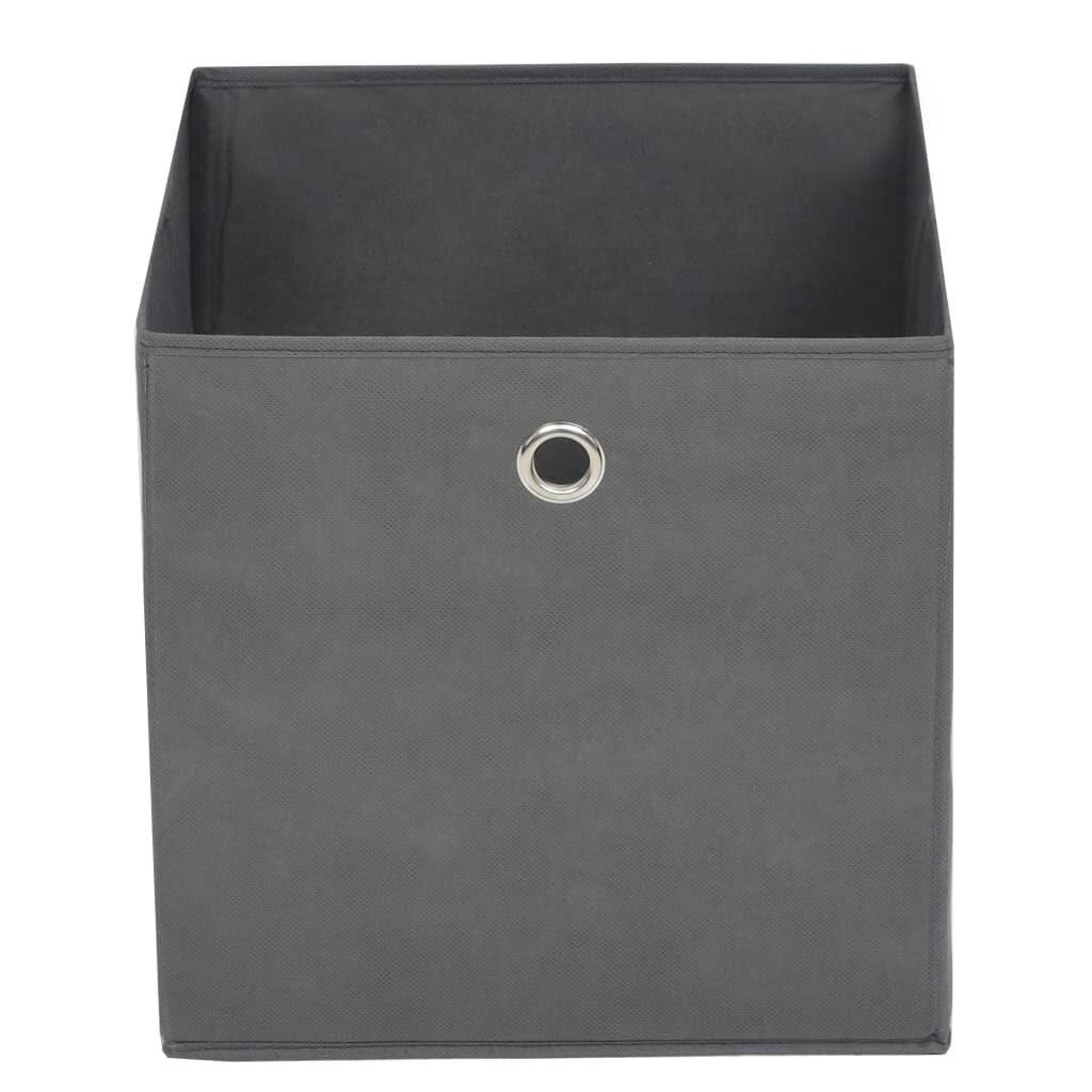 Aufbewahrungsboxen 10 Stk. Vliesstoff 28x28x28 cm Grau-4