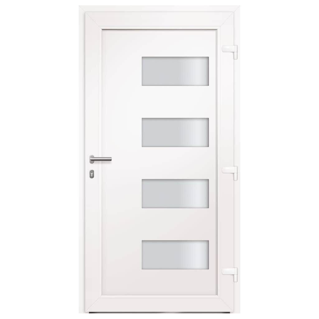 Haustür Aluminium und PVC Anthrazit 100x200 cm-3