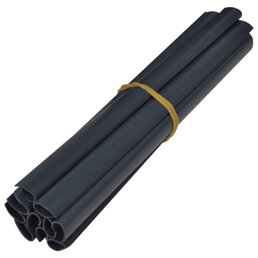 vidaXL Garten-Sichtschutz PVC 35x0,19 m Matt-Dunkelgrau-6