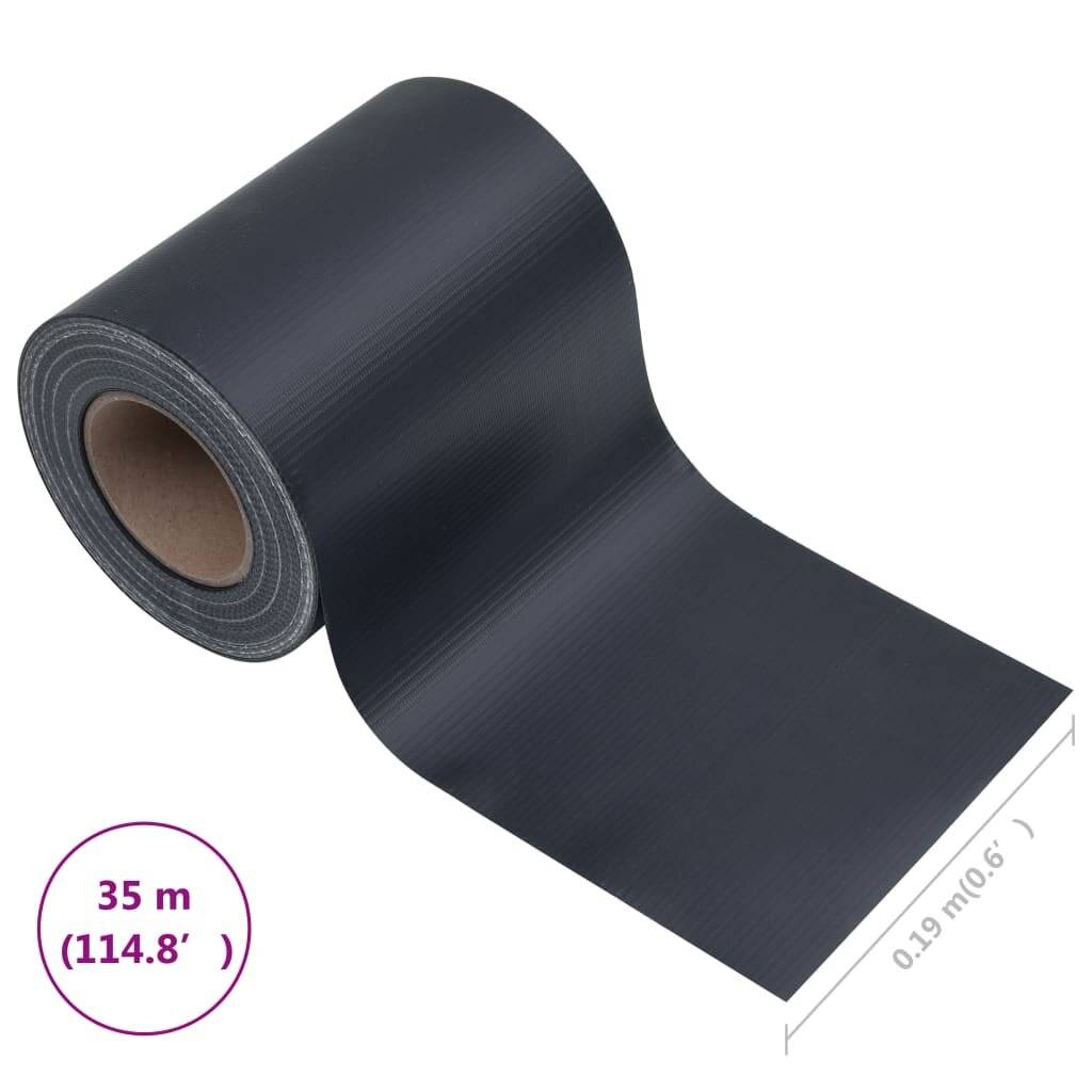 Symbolbild für vidaXL Garten-Sichtschutz PVC 35x0,19 m Matt-Dunkelgrau