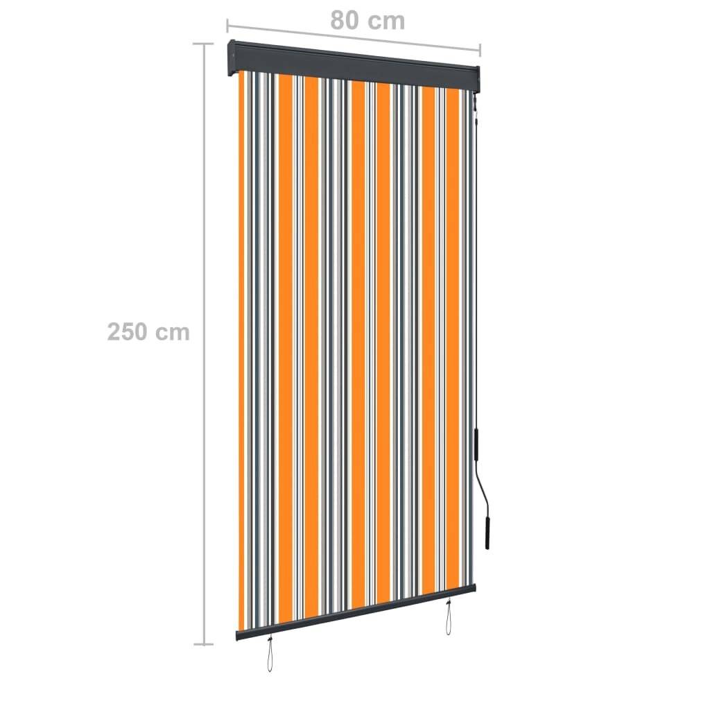 Symbolbild für vidaXL Außenrollo 80 x 250 cm Gelb und Blau