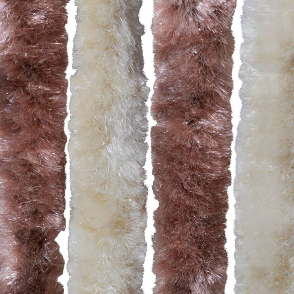 Insektenschutz-Vorhang Beige und Hellbraun 56x200 cm Chenille-2