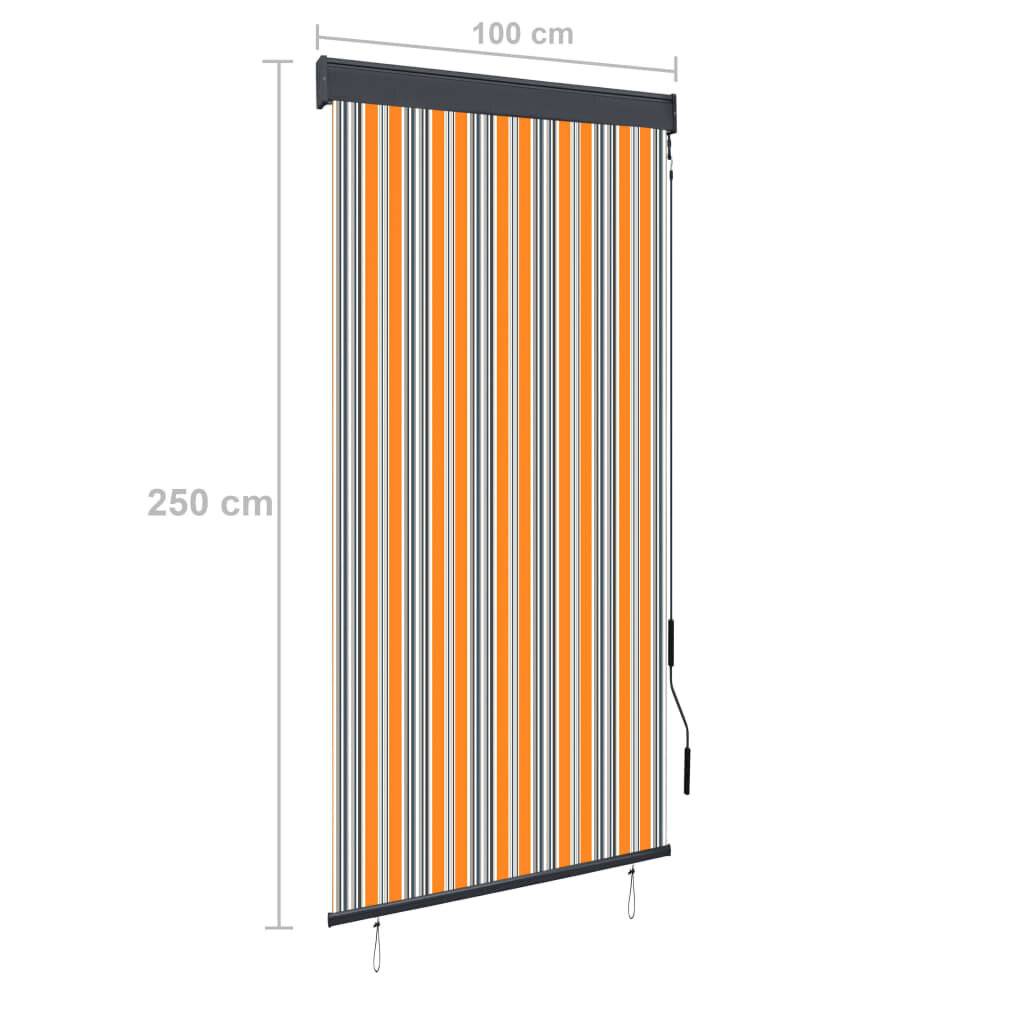 Symbolbild für vidaXL Außenrollo 100 x 250 cm Gelb und Blau