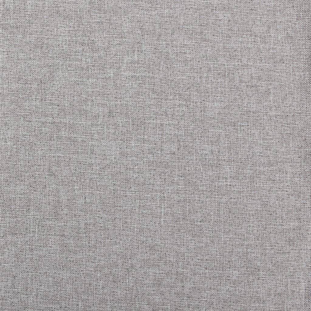Verdunkelungsvorhänge Ösen Leinenoptik 2 Stk. Grau 140x225 cm-3