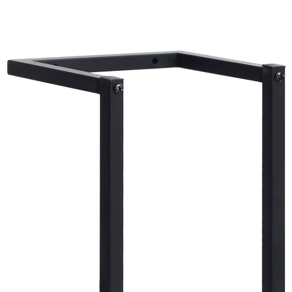 vidaXL Handtuchständer Schwarz 25x20x95 cm Eisen-5
