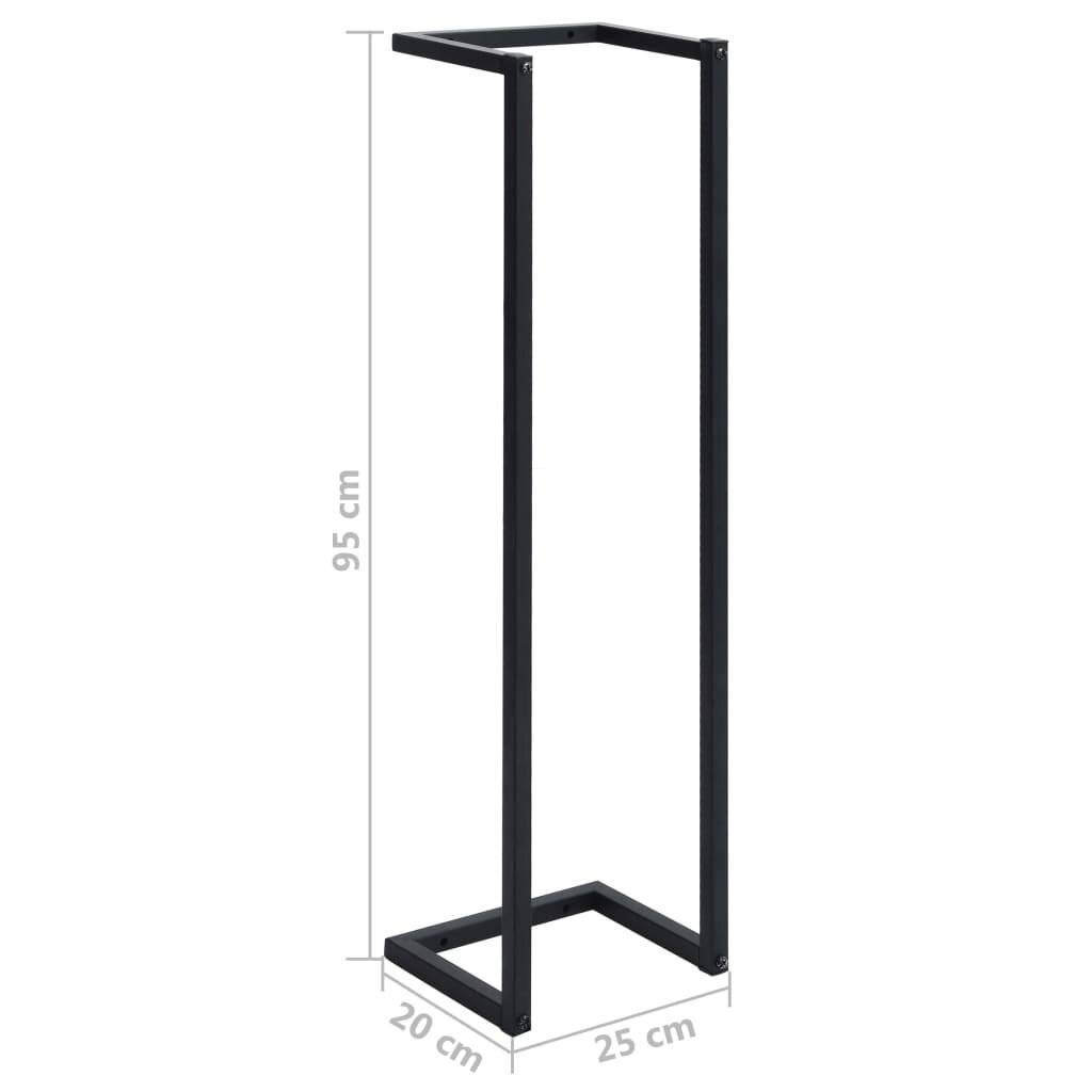 vidaXL Handtuchständer Schwarz 25x20x95 cm Eisen-6