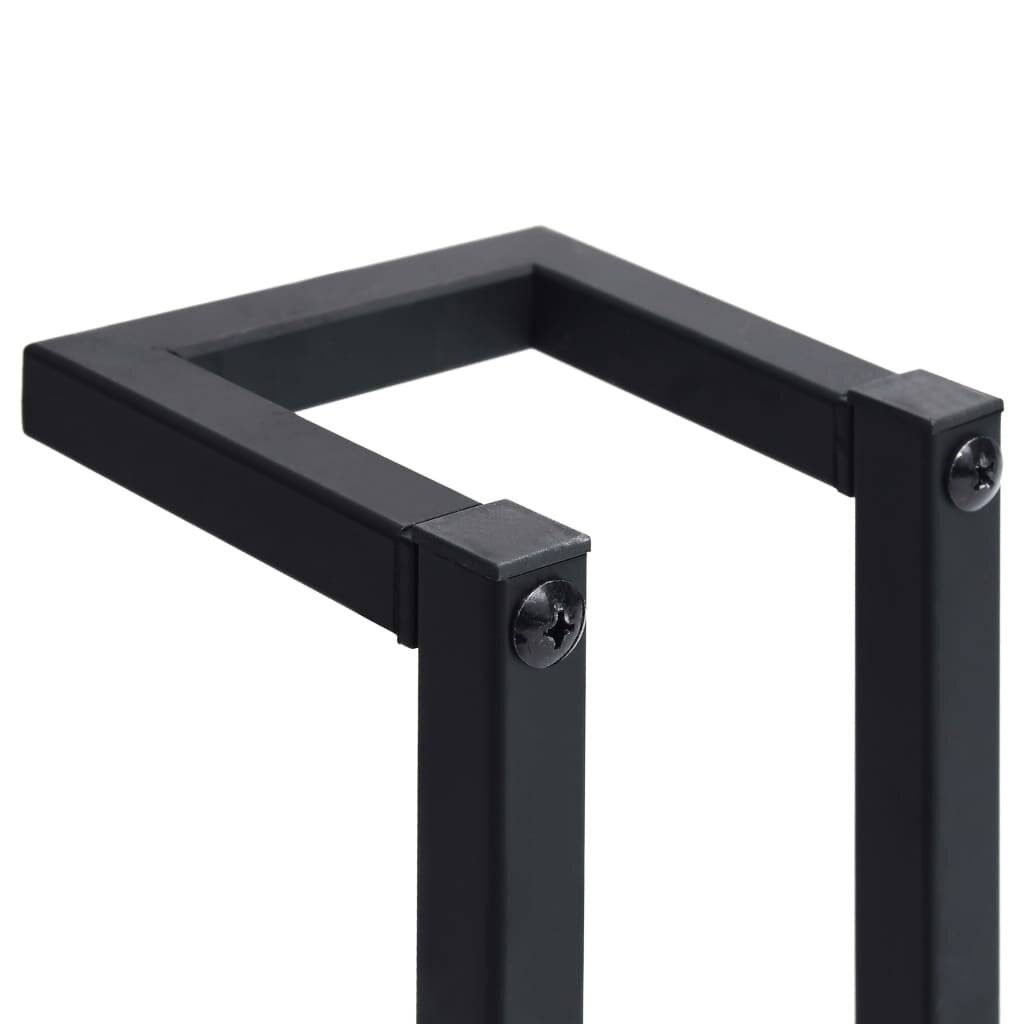 vidaXL Handtuchständer Schwarz 12,5x12,5x60 cm Eisen-5