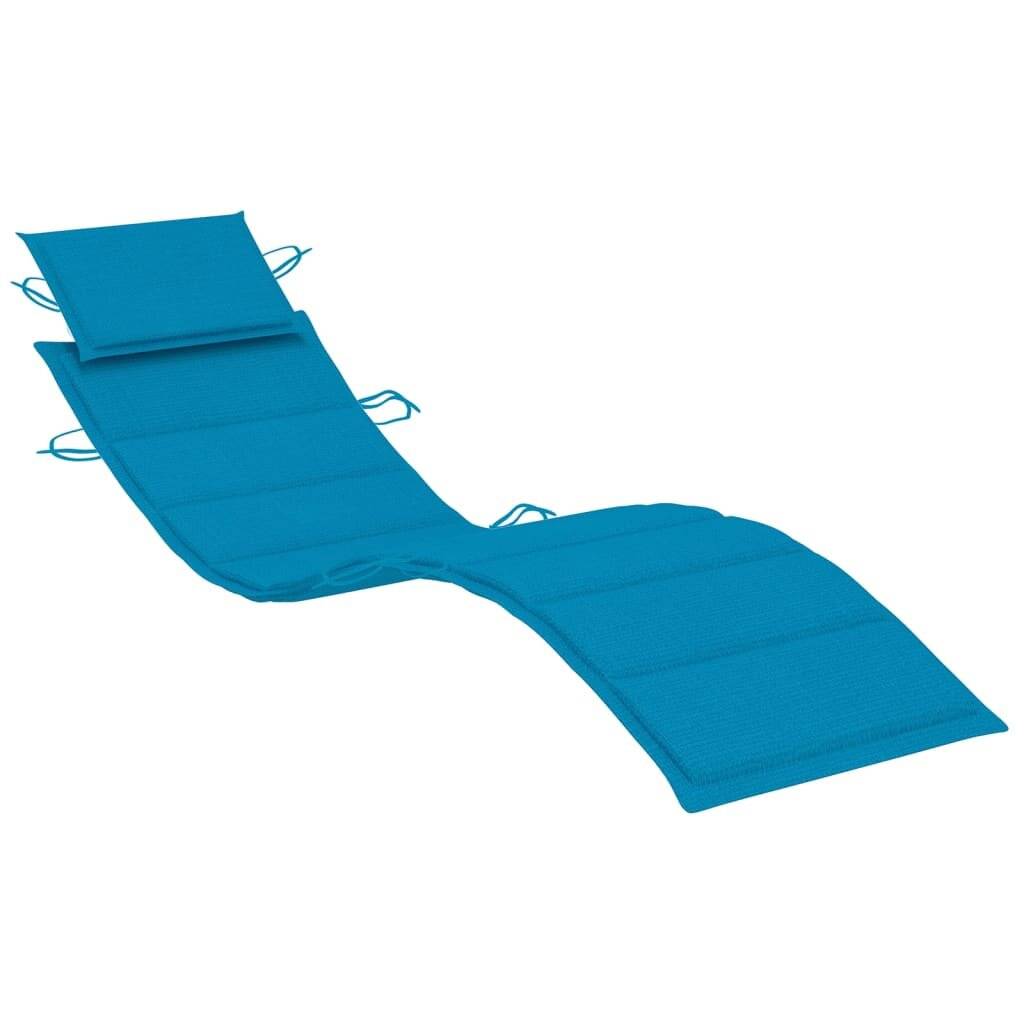 vidaXL Sonnenliegen 2 Stk. mit Auflagen Massivholz Akazie-5