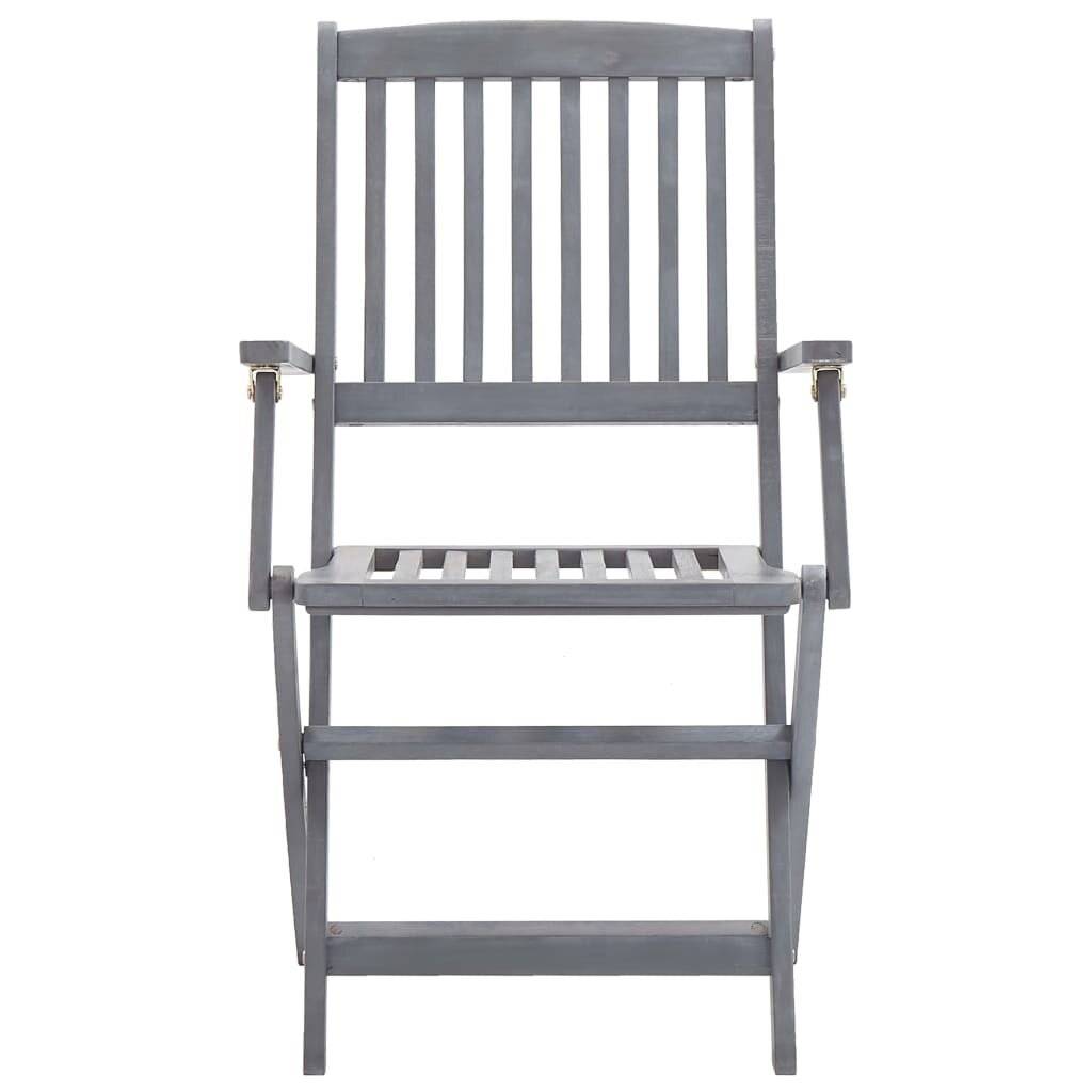Symbolbild für Klappbare Gartenstühle 4 Stk. mit Sitzkissen Massivholz Akazie