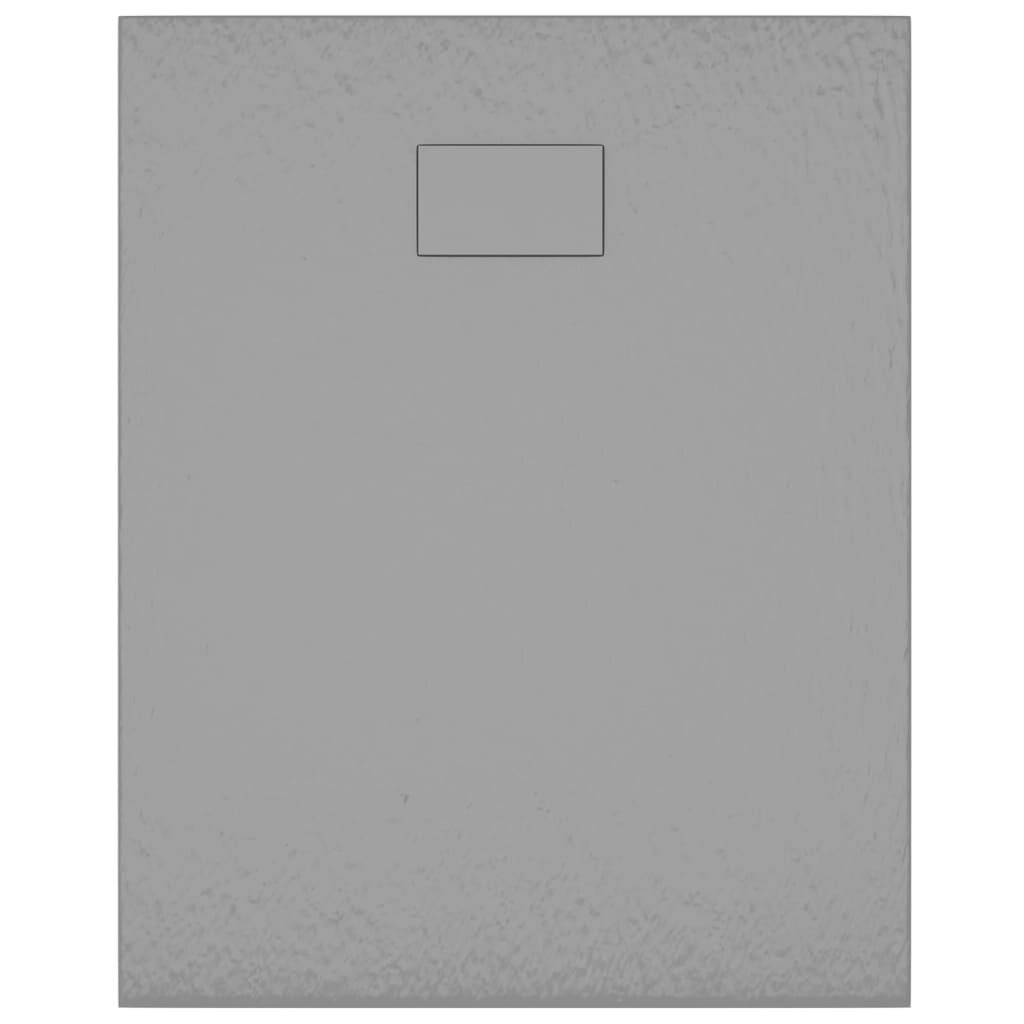 vidaXL Duschwanne SMC Grau 100x80 cm-6