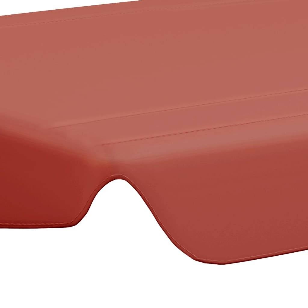 Ersatzdach für Hollywoodschaukel Terrakotta-Rot 150/130x70/105 cm-1