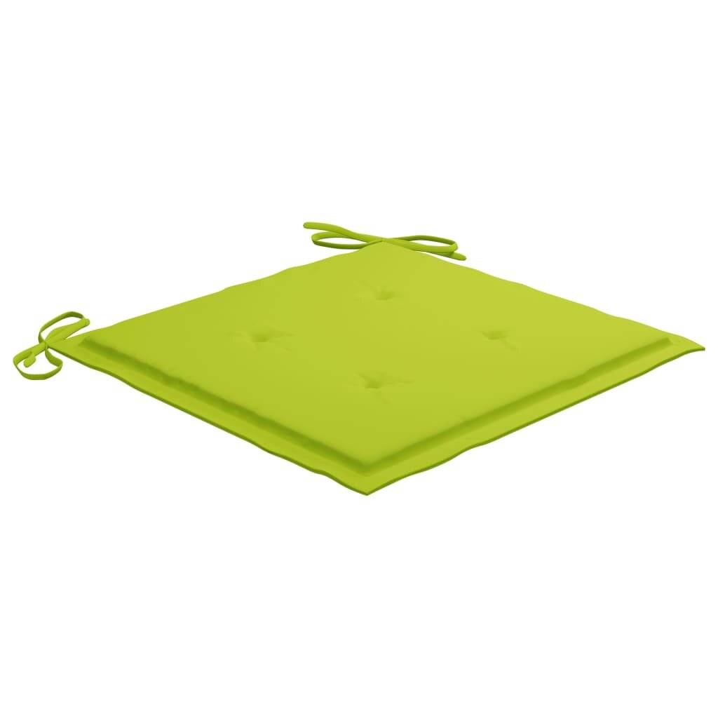 Klappbare Gartenstühle 6 Stk. mit Sitzkissen Massivholz Akazie-3