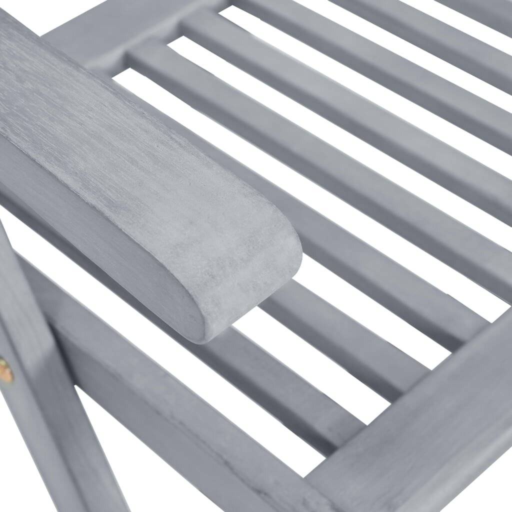 Symbolbild für Verstellbare Gartenstühle mit Auflagen 8 Stk. Grau Akazienholz