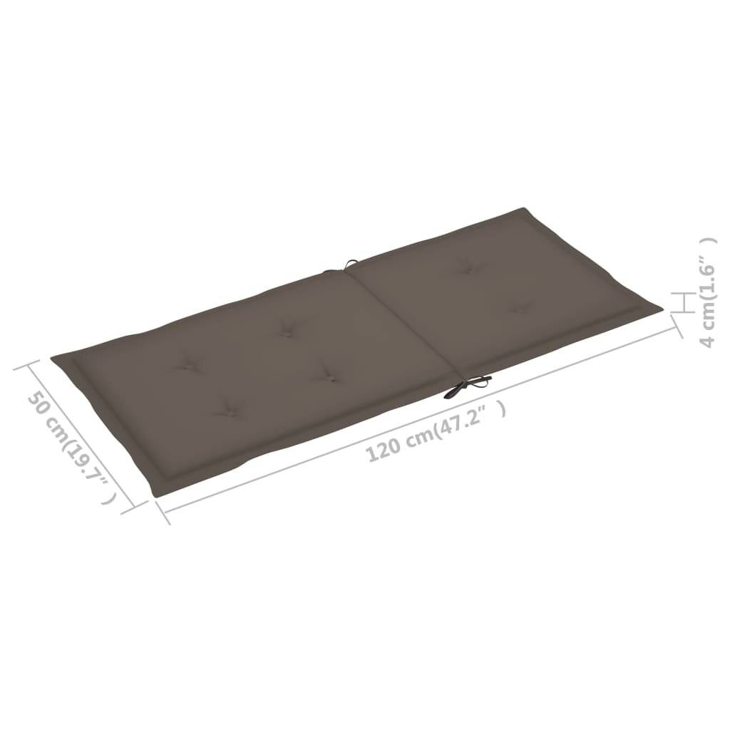 Symbolbild für Verstellbare Gartenstühle 3 Stk. mit Auflagen Massivholz Akazie