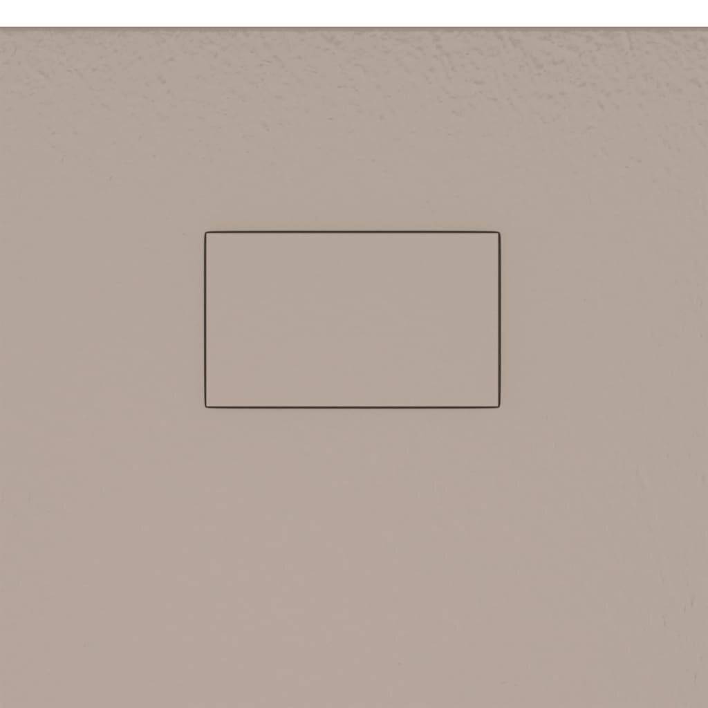 vidaXL Duschwanne SMC Braun 100x70 cm-6