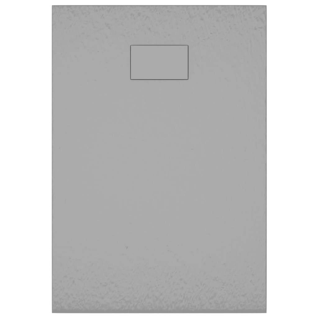 vidaXL Duschwanne SMC Grau 100x70 cm-6
