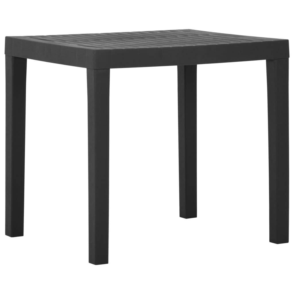 vidaXL Gartentisch Grau 79x65x72 cm Kunststoff-5
