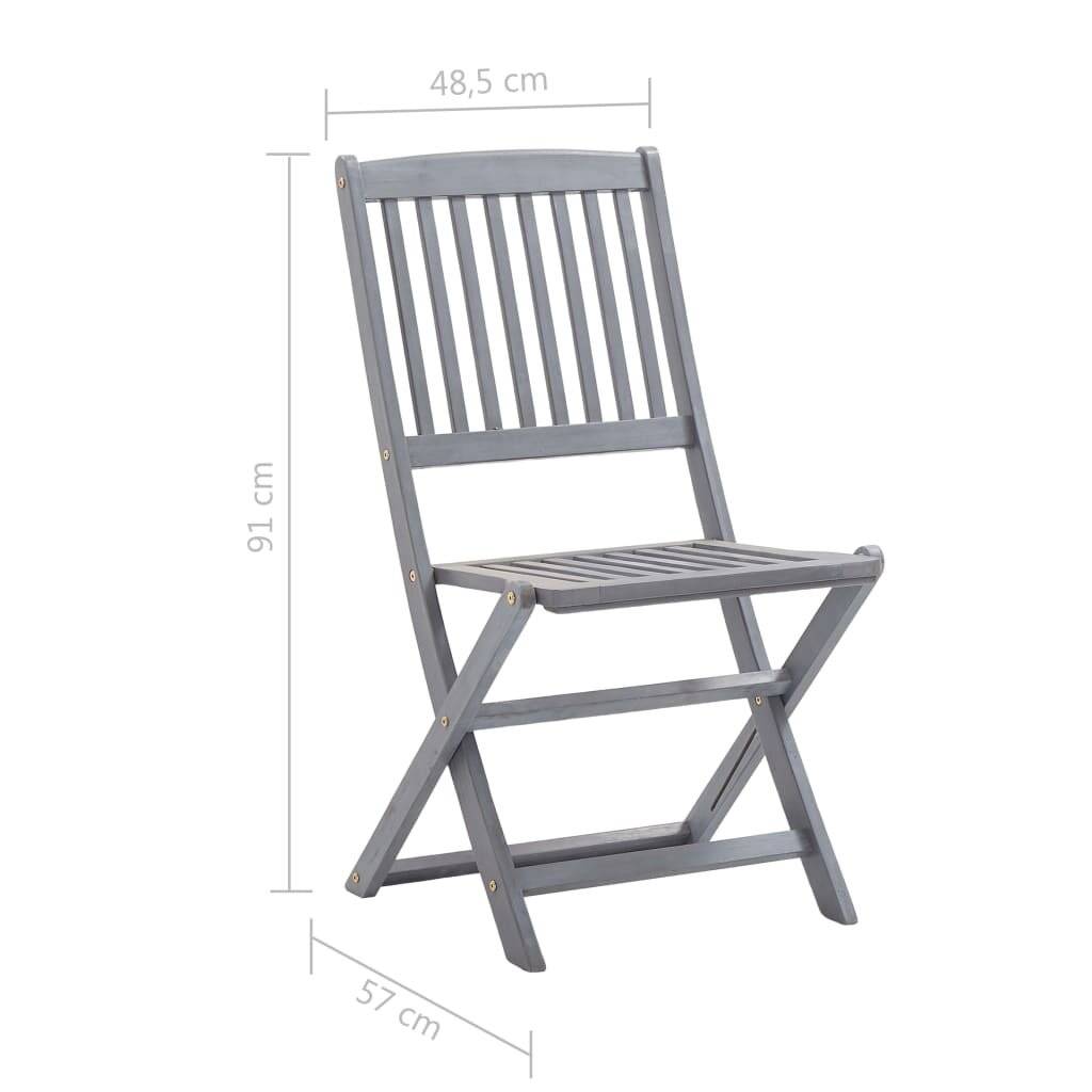 Symbolbild für Klappbare Gartenstühle 6 Stk. Massivholz Akazie