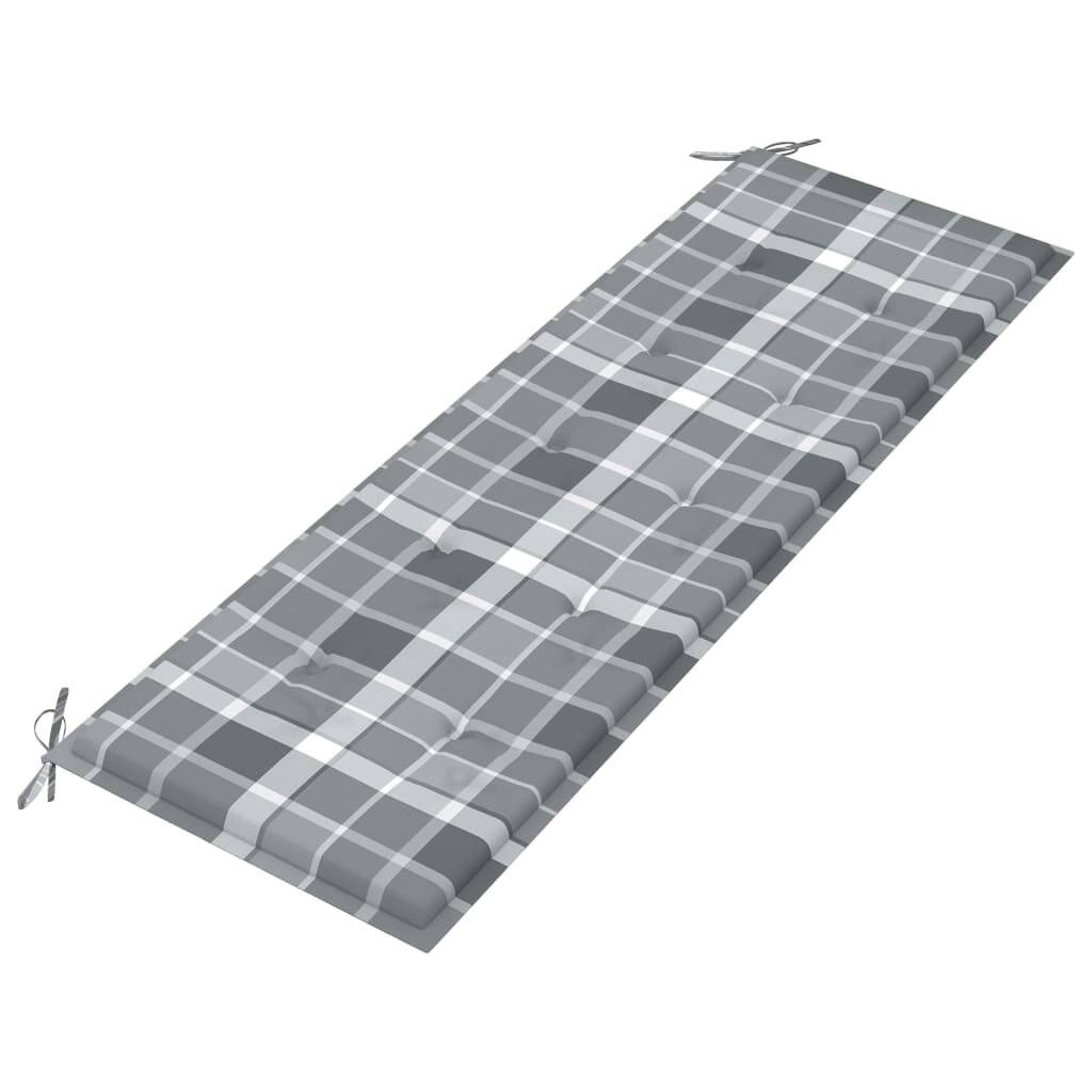 Symbolbild für vidaXL 3-Sitzer-Gartenbank mit Auflage 150 cm Massivholz Eukalyptus