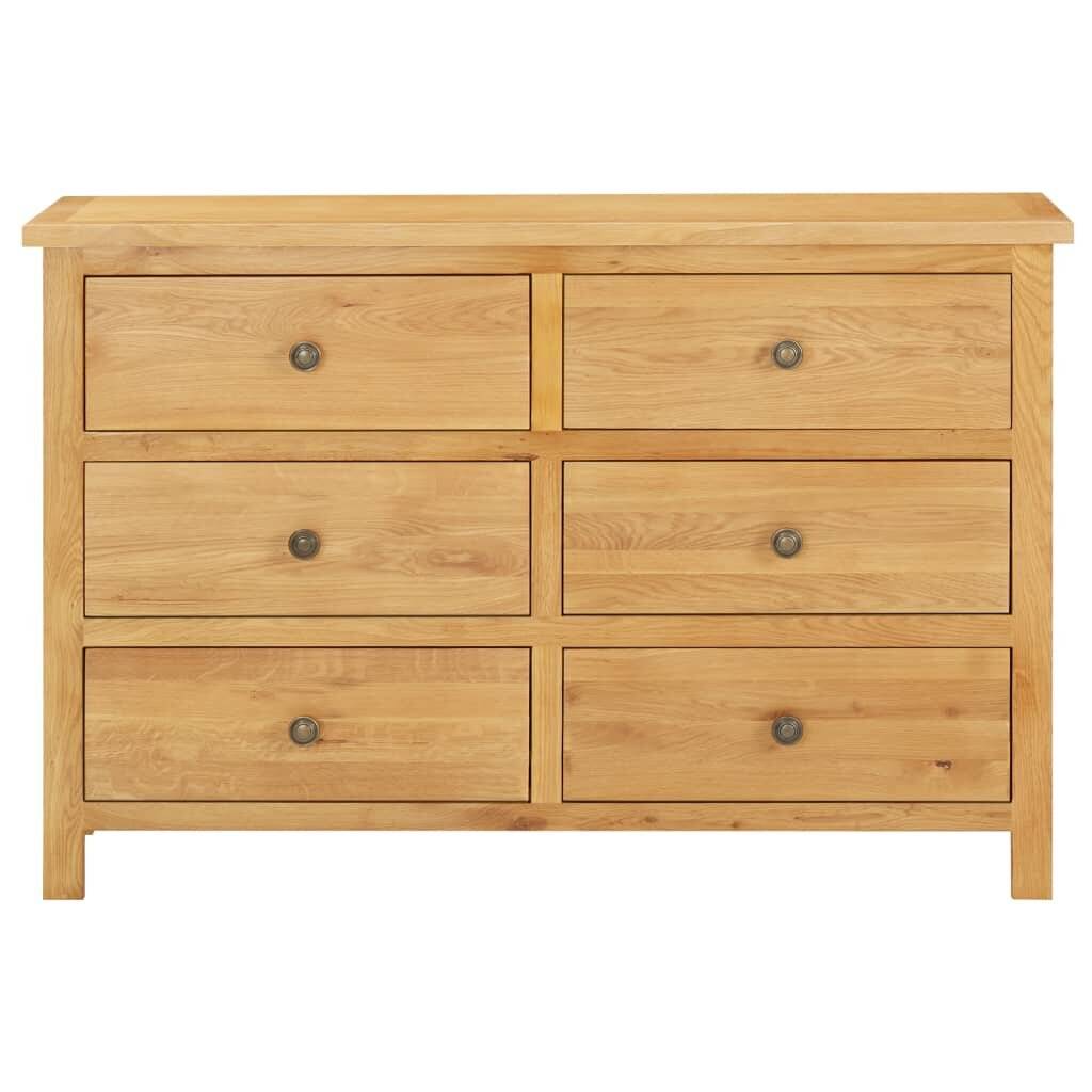 Schubladenschrank 105 x 33,5 x 73 cm Massivholz Eiche-2