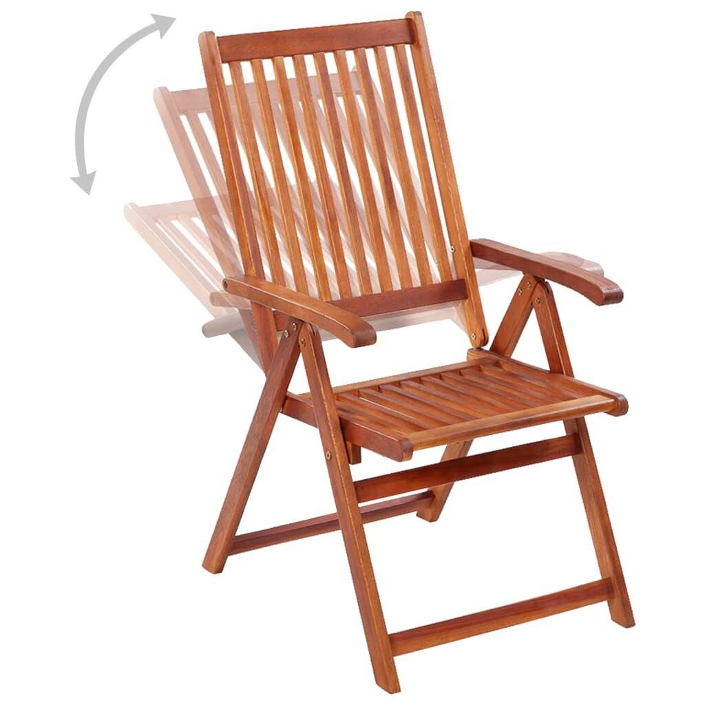 Klappbare Gartenstühle 4 Stk. Massivholz Akazie-3