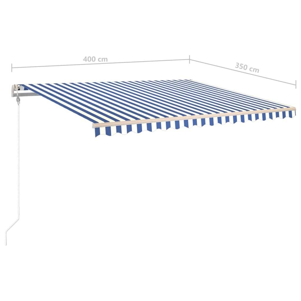 Symbolbild für vidaXL Markise Automatisch Einziehbar 400x350 cm Blau und Weiß