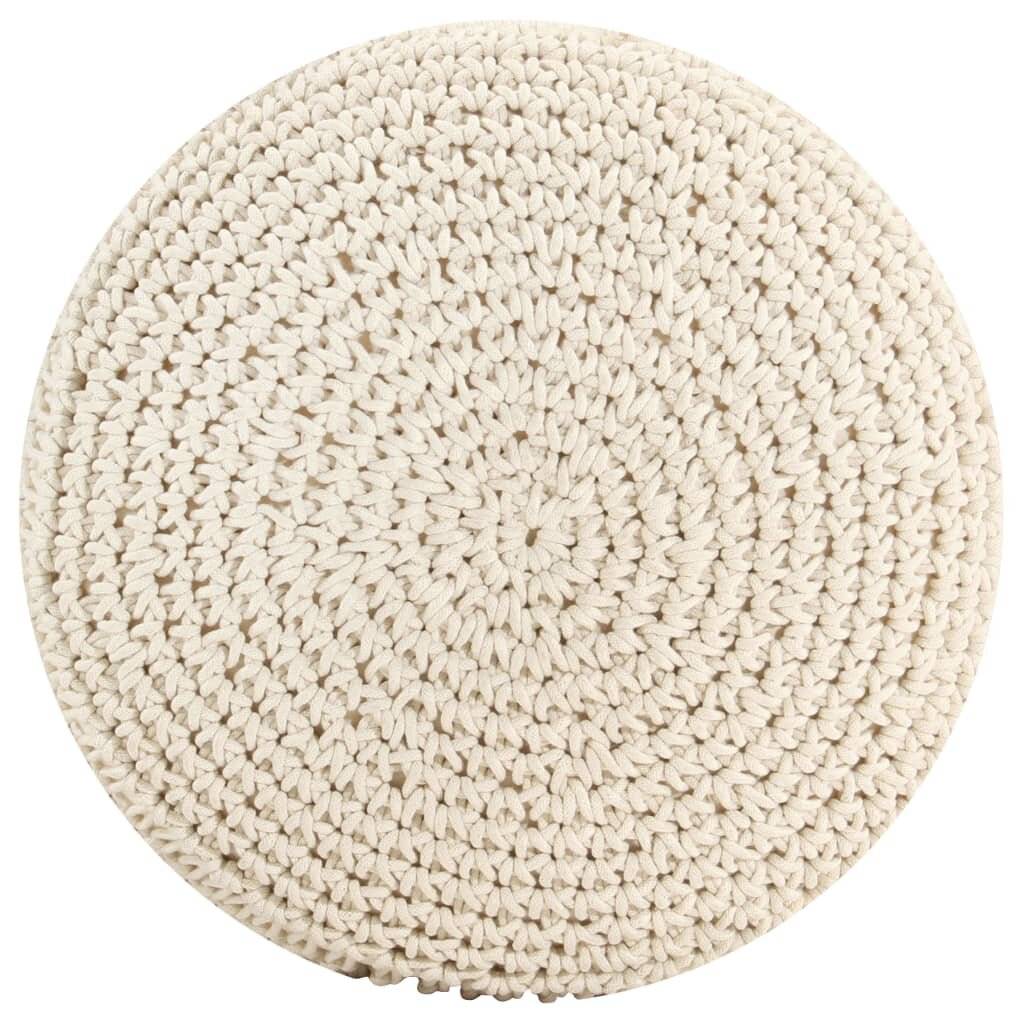 Makramee Sitzpuff Handgefertigt 45 x 30 cm Baumwolle-2
