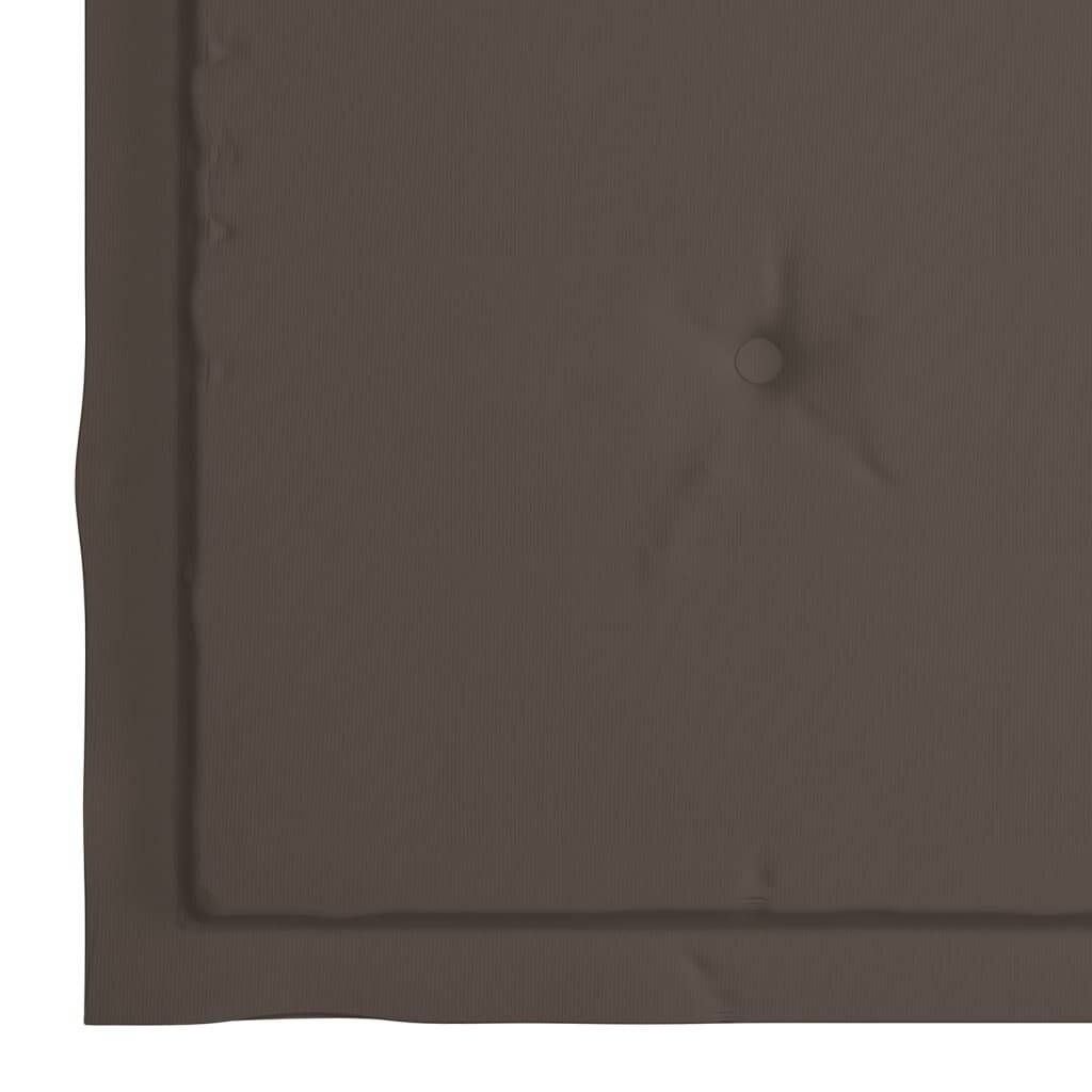 Symbolbild für Gartenstühle mit Taupe Kissen 8 Stk. Massivholz Teak
