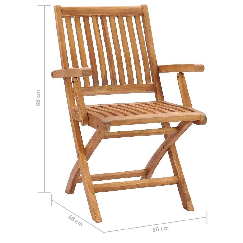 Symbolbild für Gartenstühle 2 Stk. mit Hellblauen Kissen Massivholz Teak