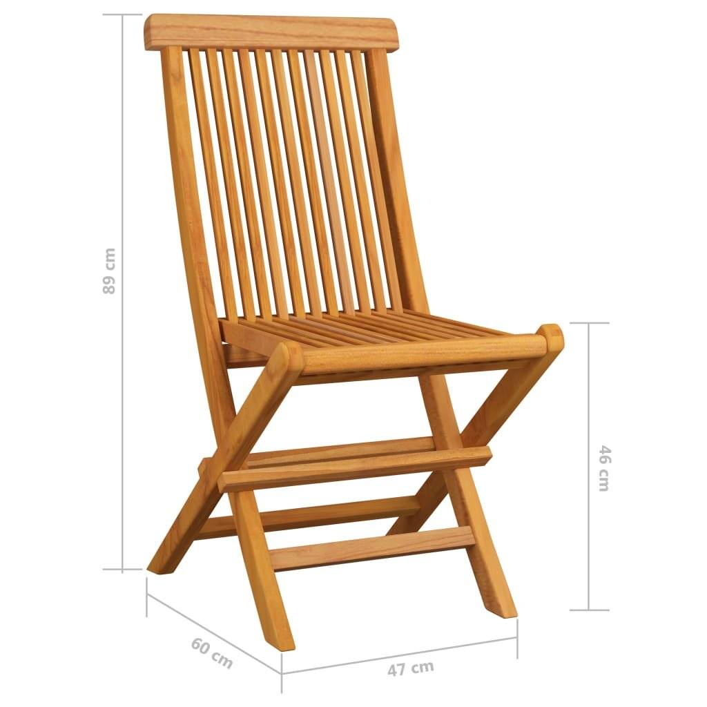 Symbolbild für Gartenstühle mit Beige Kissen 6 Stk. Massivholz Teak