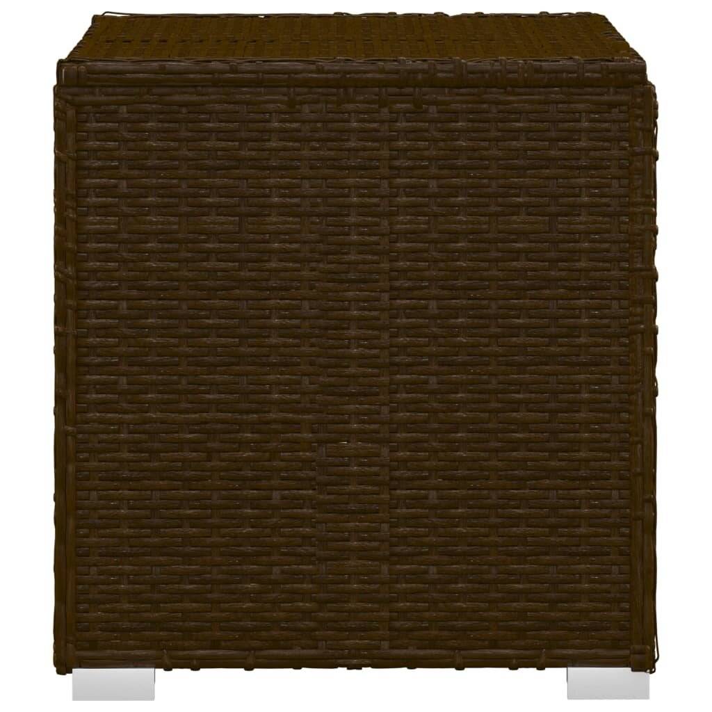 Symbolbild für vidaXL 3-tlg. Garten-Sonnenliegen mit Teetisch Poly Rattan Braun