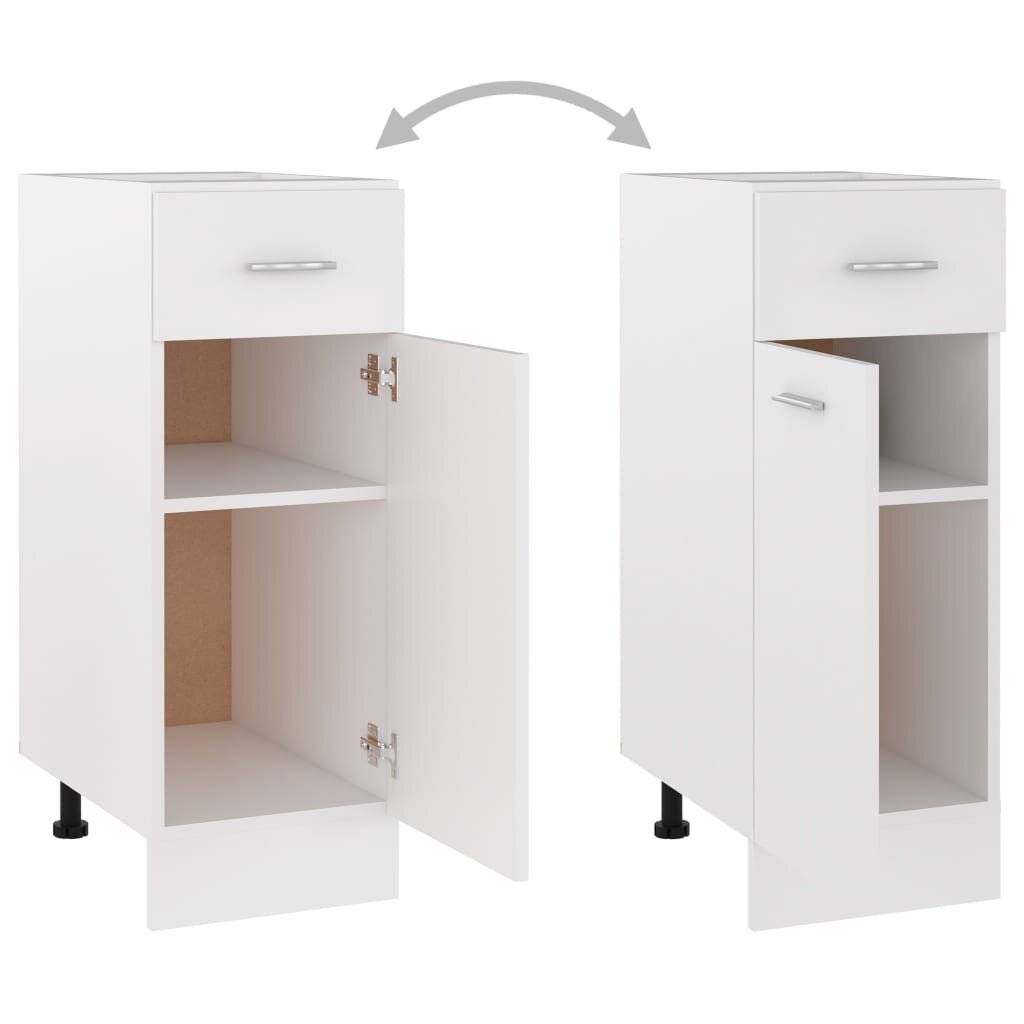 vidaXL Schubunterschrank Lyon Weiß 30x46x81,5 cm Holzwerkstoff-5