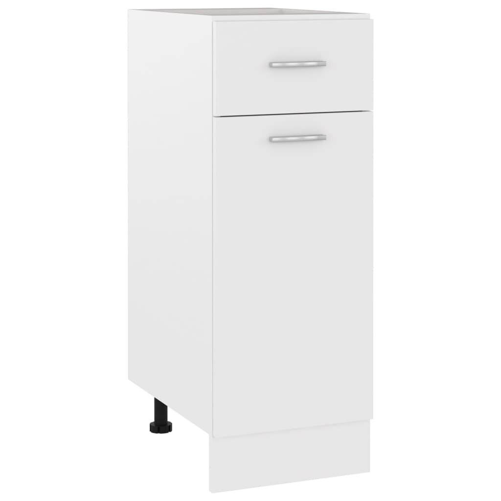 Schubunterschrank Weiß 30x46x81,5 cm Spanplatte-0