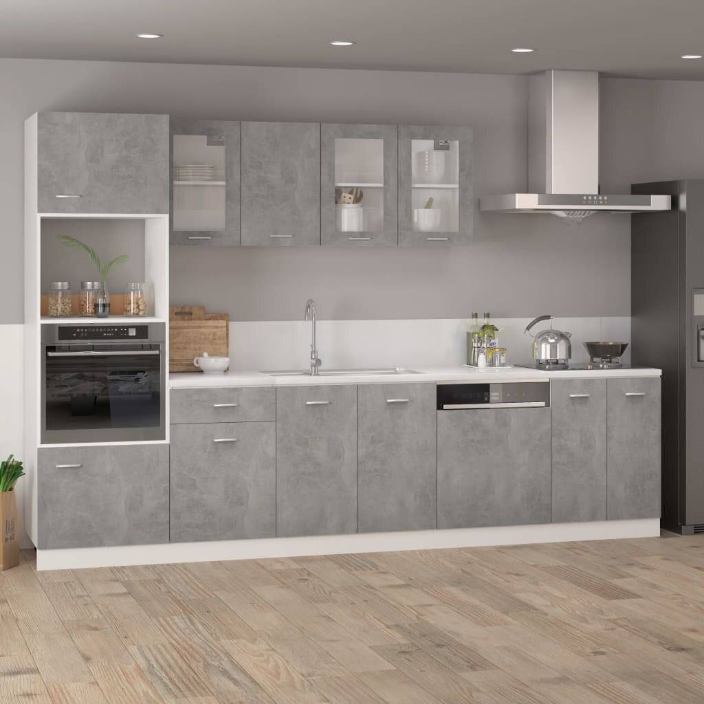 Hängeschrank Betongrau 39,5x31x60 cm Spanplatte-1