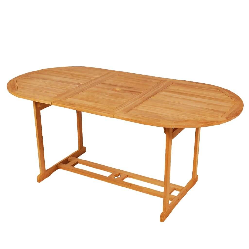 7-tlg. Garten-Essgruppe mit Kissen Massivholz Teak-1