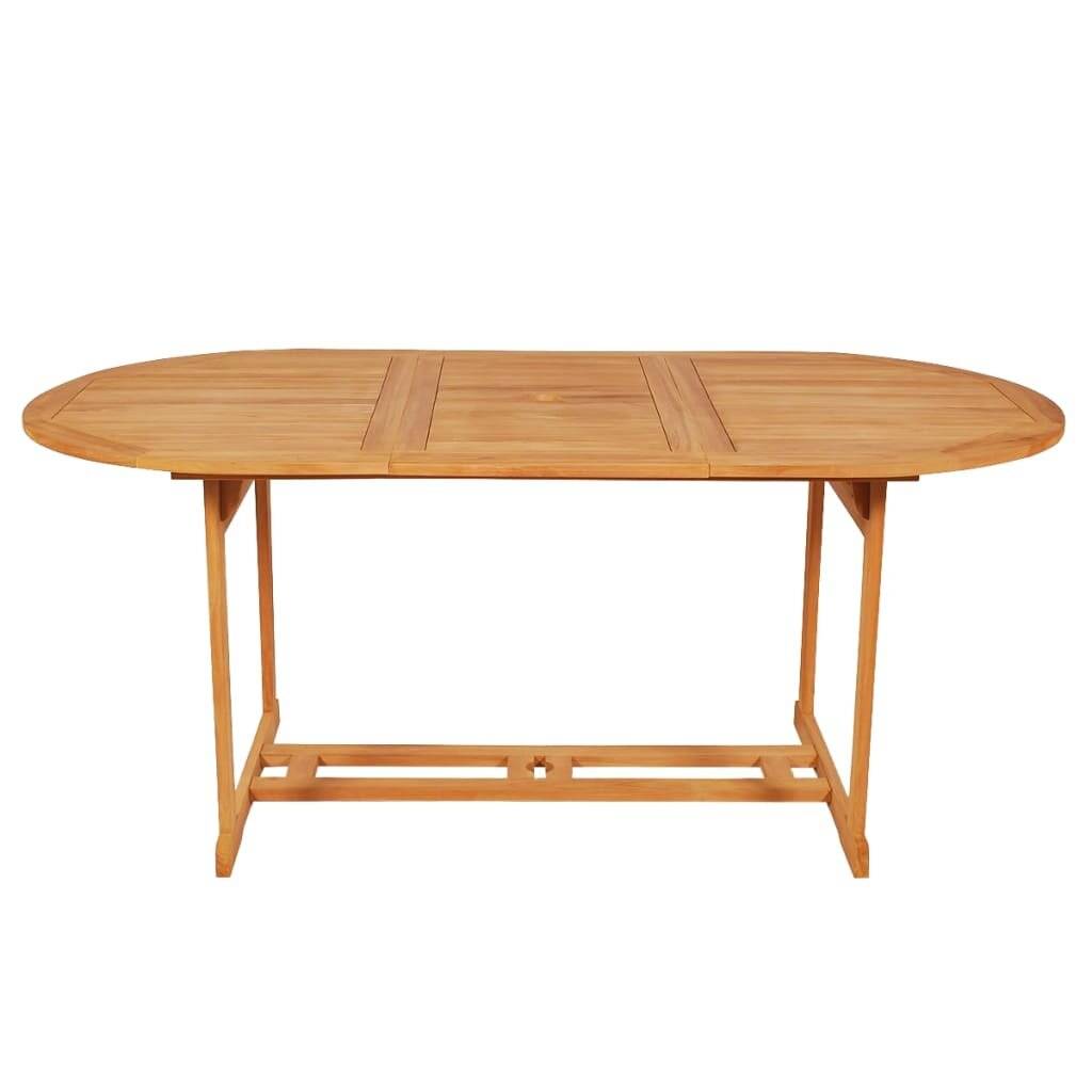 7-tlg. Garten-Essgruppe mit Kissen Massivholz Teak-2